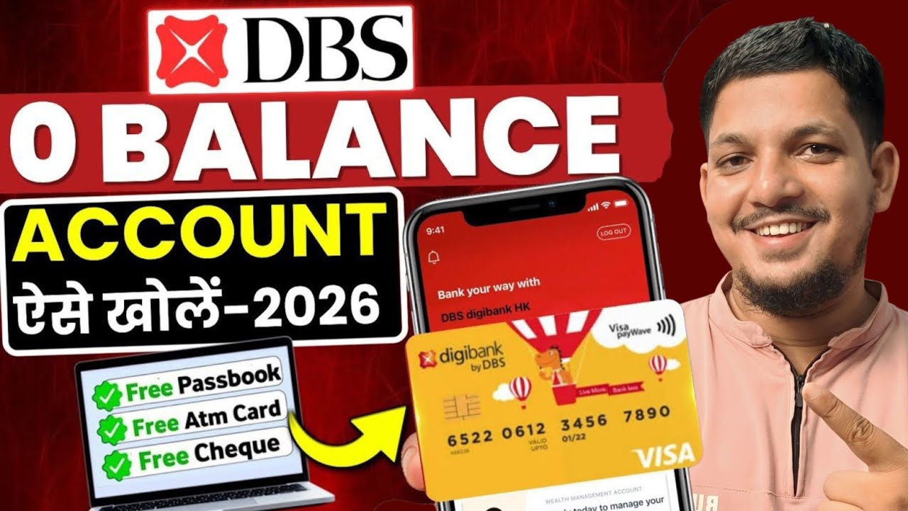 dbs bank zero balance account opening online 2026 | how to open zero balance account in dbs bank