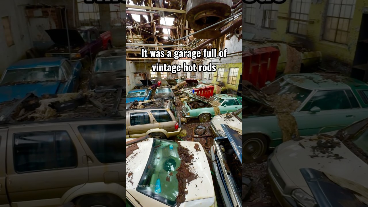 Abandoned Vintage Car Garage