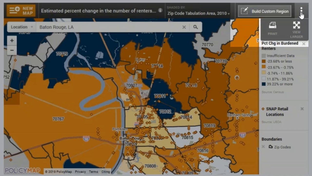 Louisiana Housing Corporation Map Widget