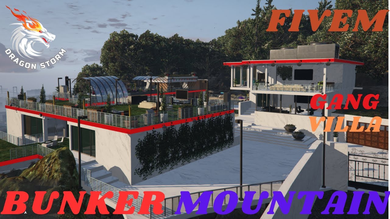 Fivem Mountain (Logo) Villa With (Bunker) Fivem MLO/Custom Fivem Villa