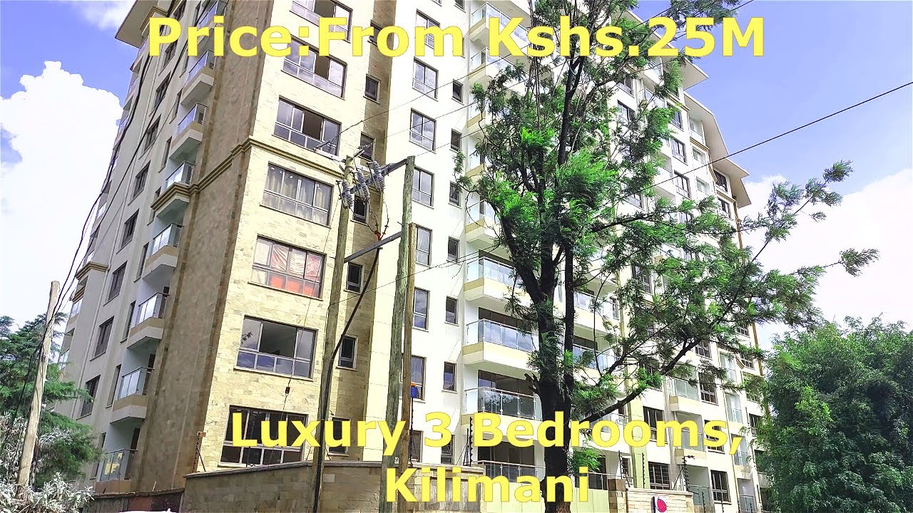 Haven Of Tranquility: Tour of Modern 3 Bedroom Apartments Plus DSQ Kilimani || Price From Kshs.25M