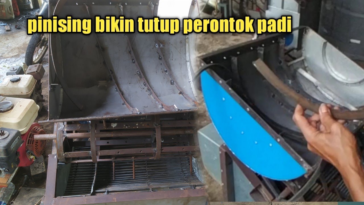 part2# proses bikin tutup  pasang spiral  perontok  padi mini