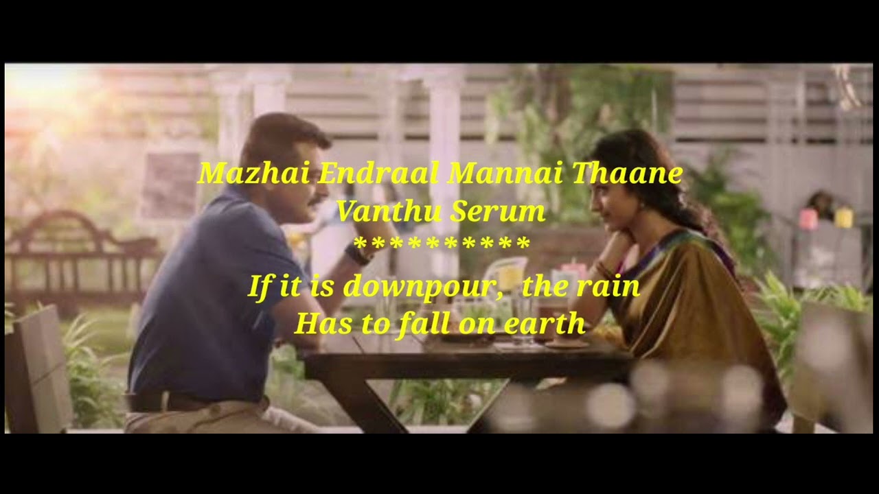 Mazhai Vara pogudhe | Yennai Aridhaal | English lyrical translation