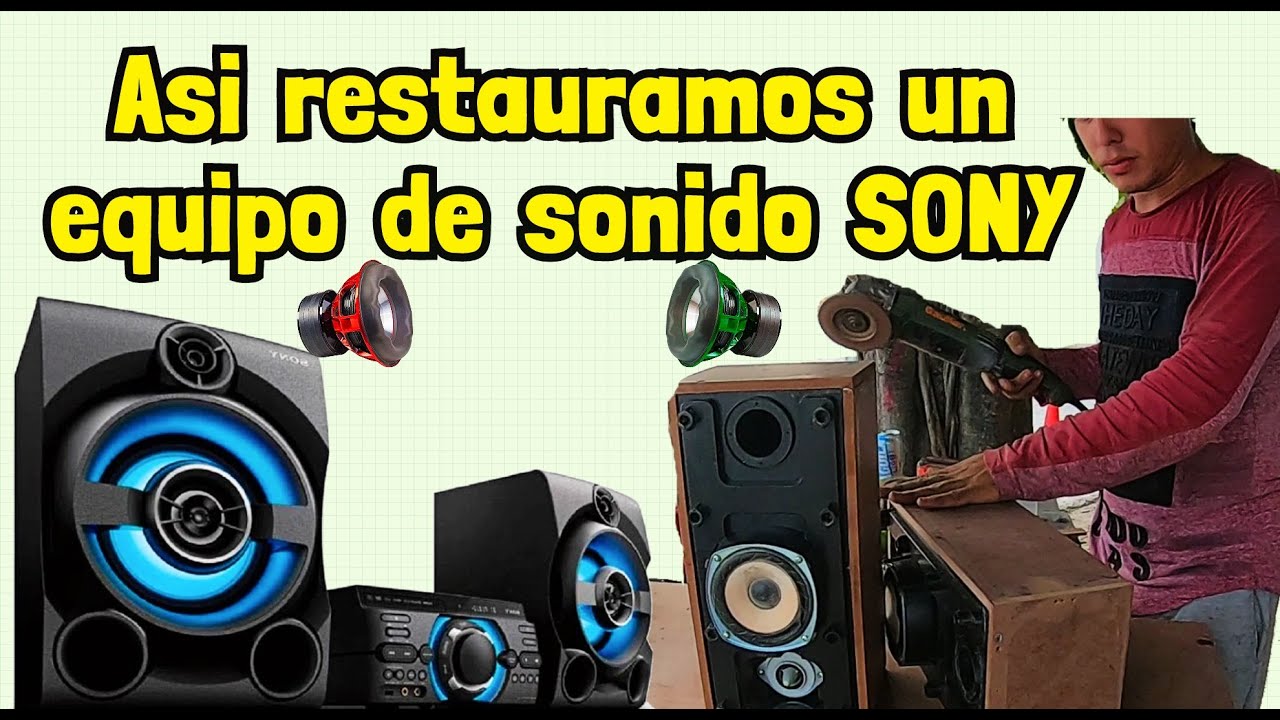 RESTAURANDO VIEJO EQUIPO DE SONIDO SONY