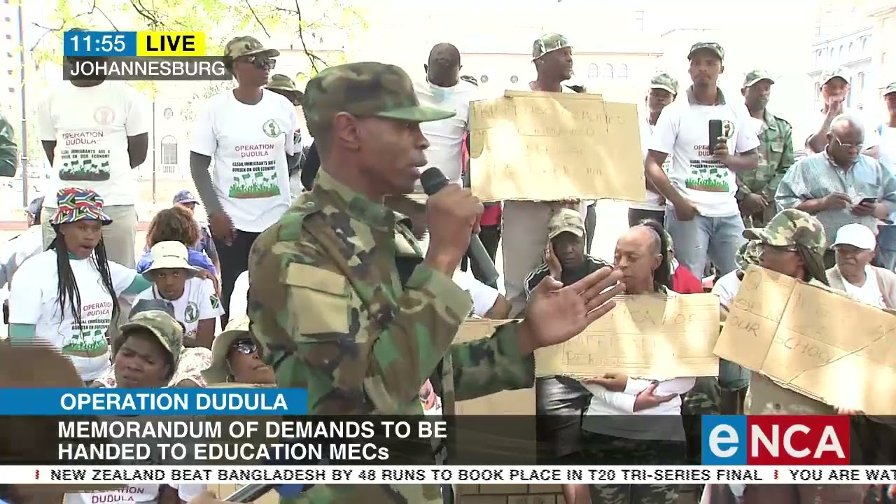 Operation Dudula march against hiring of foreigners in schools