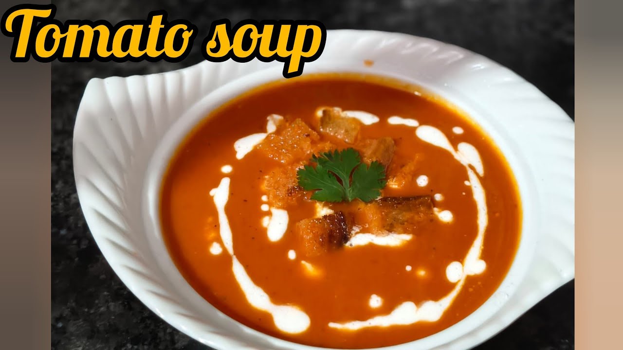 Healthy and testy tomato soup recipe | without corn flour healthy version #tomatosoup 