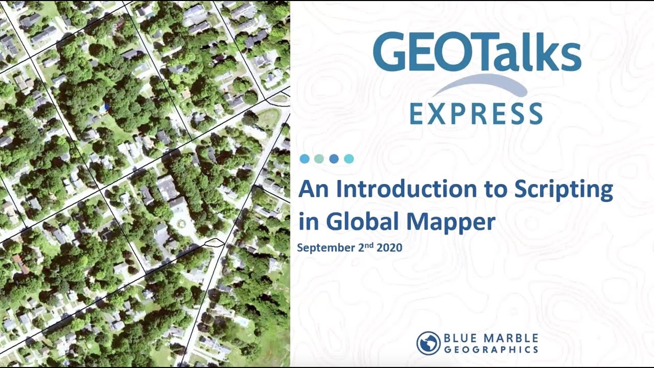 An introduction to scripting in Global Mapper