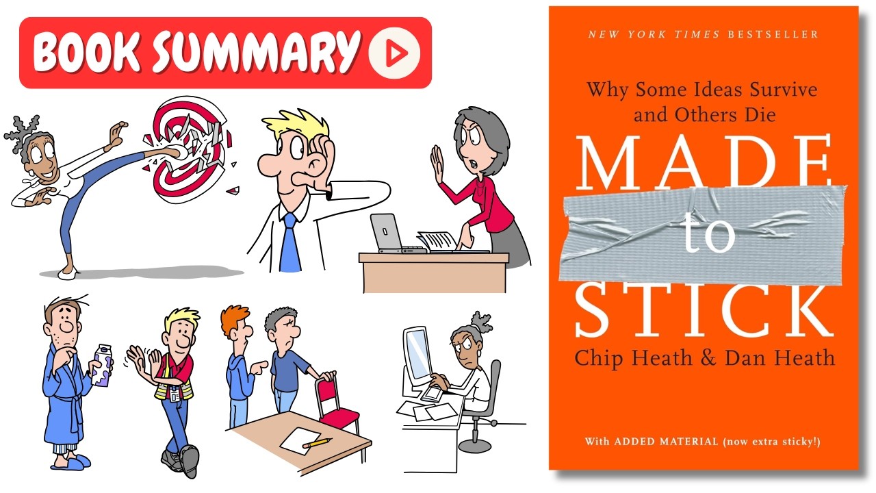 Made to Stick by Chip Heath and Dan Heath [Book Animated Summary] | Key Lessons in Under 8 Minutes