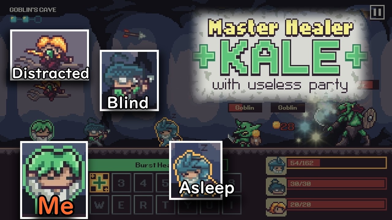 Let's Try Master Healer Kale (with useless party)