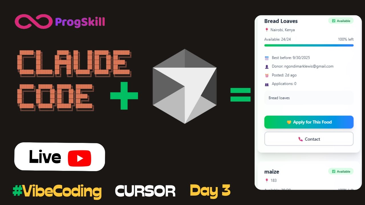 Day 3 -- Vibe Coding a Community food bank Until We Donate $100