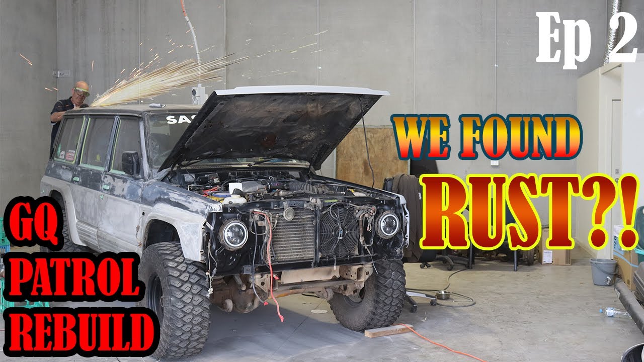 NISSAN GQ PATROL REBUILD - Ep 2 | Fixing panel damage and rust repairs