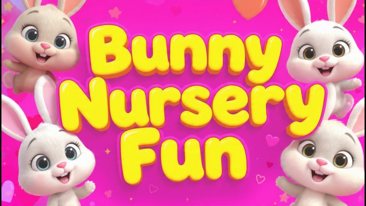 Bunny Song for Kids Learning | Educational Rabbit Nursery Rhymes and Funny Bunny Music