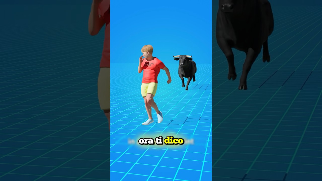 COSA FARE SE TI RINCORRE UN TORO (credits: ​⁠@zackdfilms)
