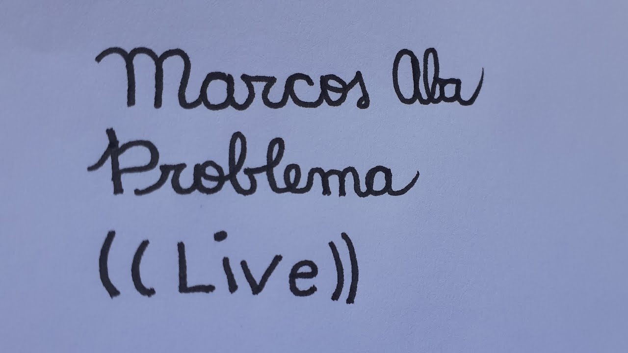 (( Live ))  - Problema de Matemática - Marcos Aba Matemática
