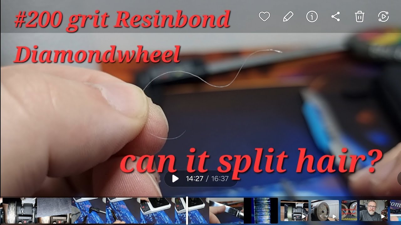 Haare spalten mit dem 70 Micron Diamantrad?