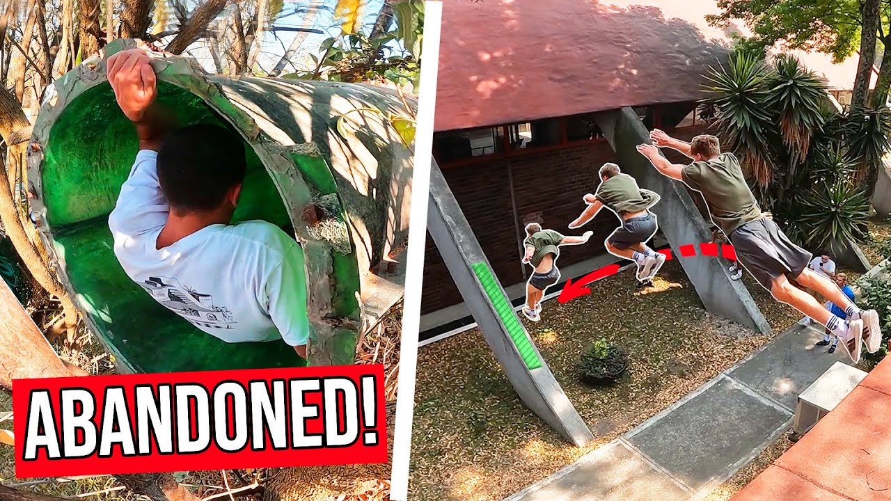 PARKOUR in VERLASSENEM WASSERPARK | XXL MEXICO VLOG 🇲🇽