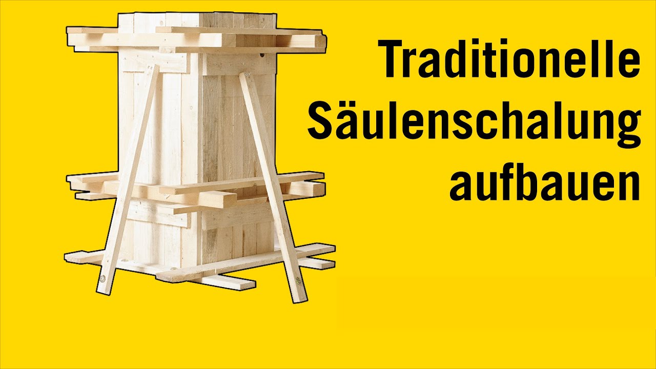Holzschalung - Die Säulenschalung zusammenbauen.