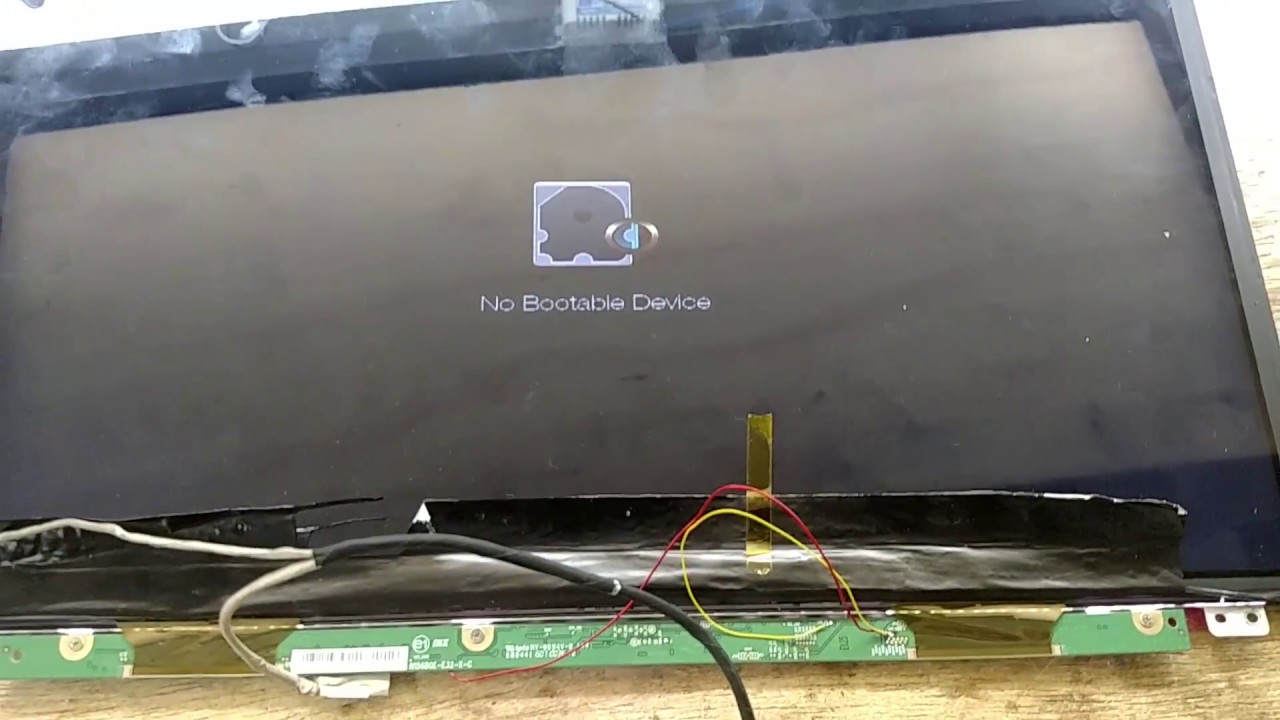 Adaptação para habilitar os leds de uma tela led de notebook