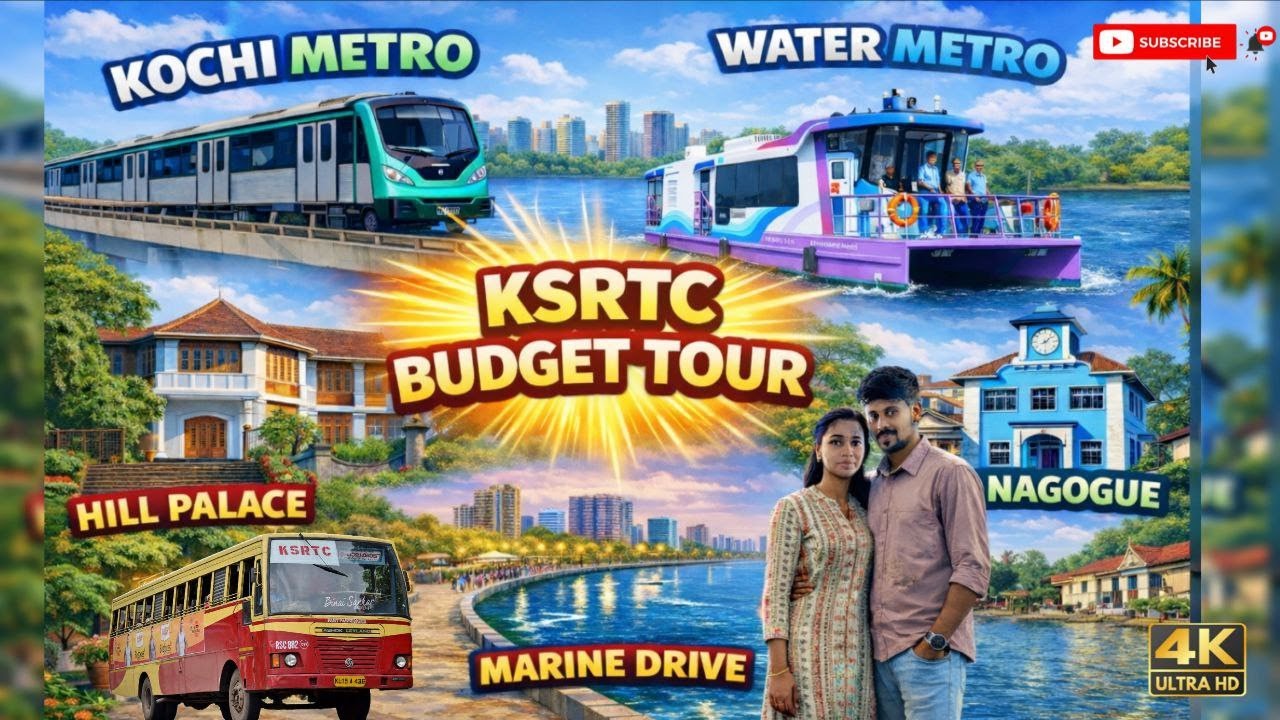 Mattancheri KSRTC Budget Tour 🚌✨ | Metro, Water Metro,Synagogue, Mattancheri Palace & Hill Palace