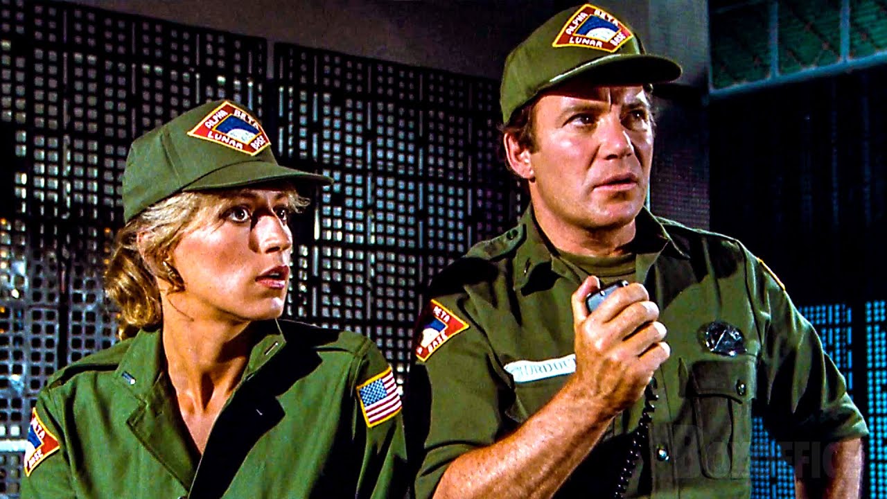 Captain Kirk helps a Rookie land a crashing Spaceship | Airplane 2 | CLIP