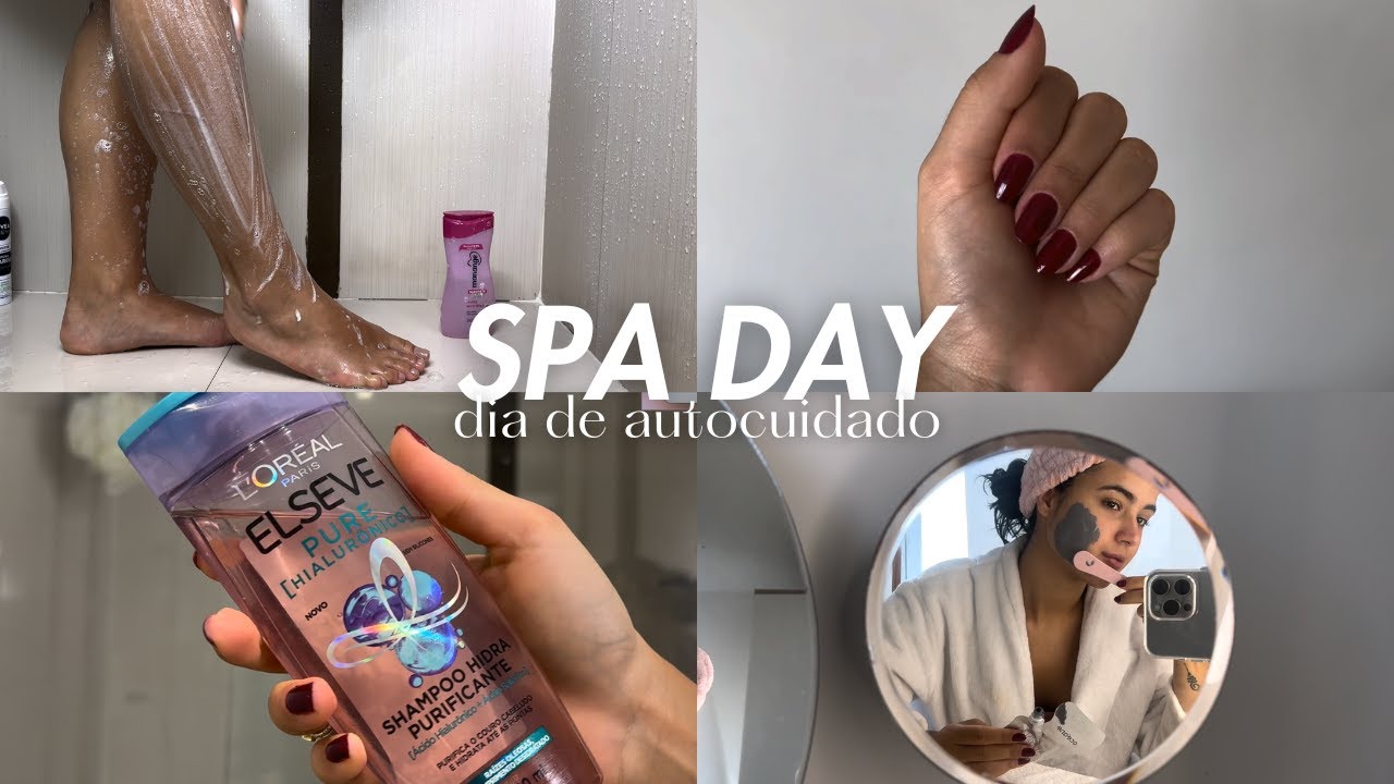 SPA DAY ♡ banho premium, unhas, testando linha elseve, etc.