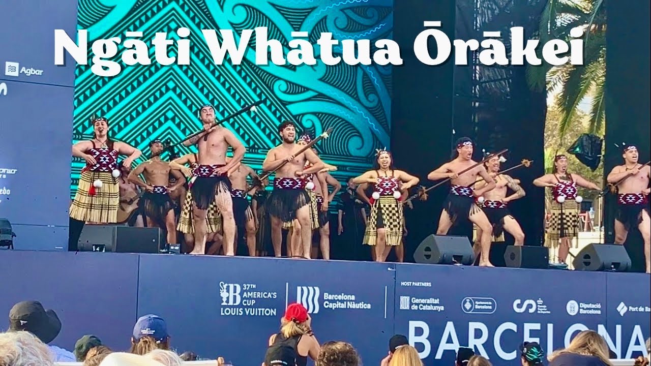 NZ’s Ngāti Whātua Ōrākei waka Show at LV America’s Cup 2024 in Barcelona, Spain