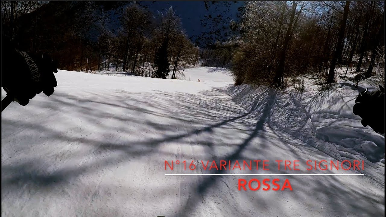 PIANI DI BOBBIO VALTORTA SKI 2018 (6) pista n°11 Tre Signori (nera) n°16 Variante (rossa)