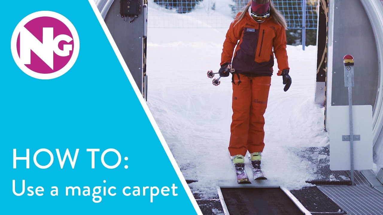 How To Get On and Off a Magic Carpet - 3 Tips // Learn to Ski