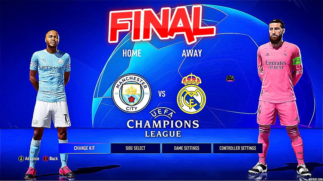 REAL MADRID - MANCHESTER CITY | Final Champions League Ultimate Difficulty Next Gen MOD PS5 No Crowd