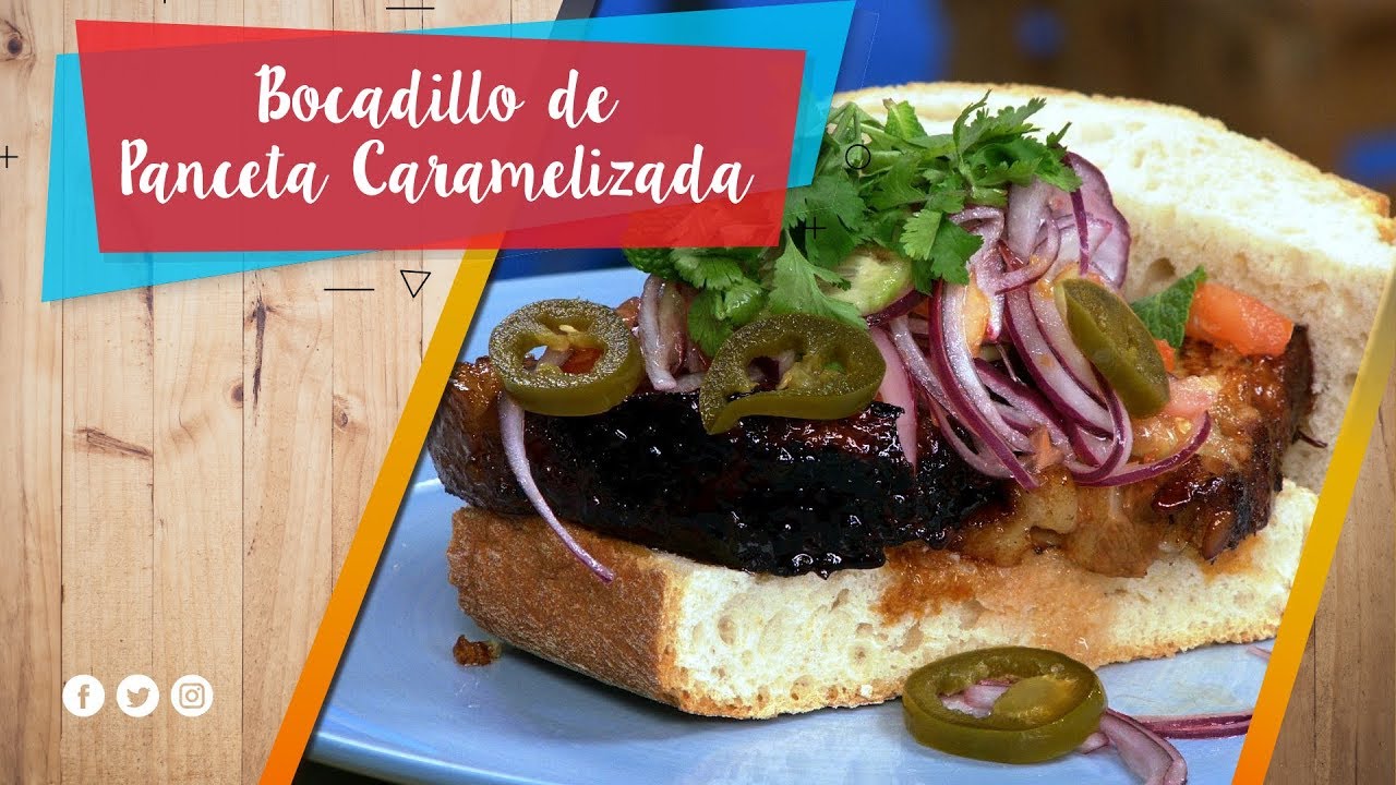 Bocadillo de Panceta Caramelizada / La Pera Limonera