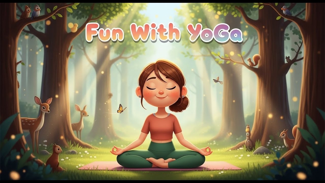 Fun With Yoga - Gentle Seated Yoga for Kids | Stretch & Relax | Calm Yoga Routine for Children