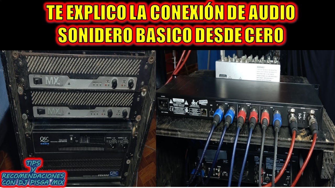 💡AS&Iacute; SE CONECTA UN AUDIO🔊SONIDERO BASICO DESDE CERO💥
