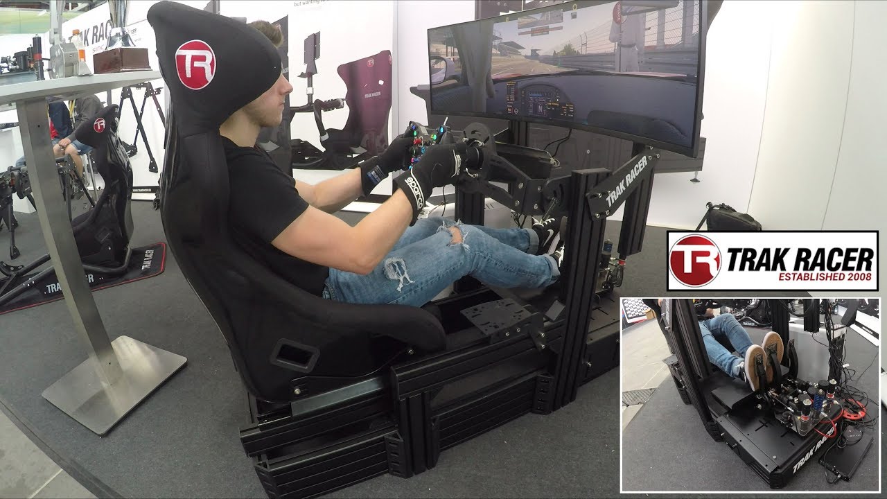 Trak Racer TR8020 Black T160 Aluminium Cockpit + Monitor Stand [SimRacing Expo 2019]