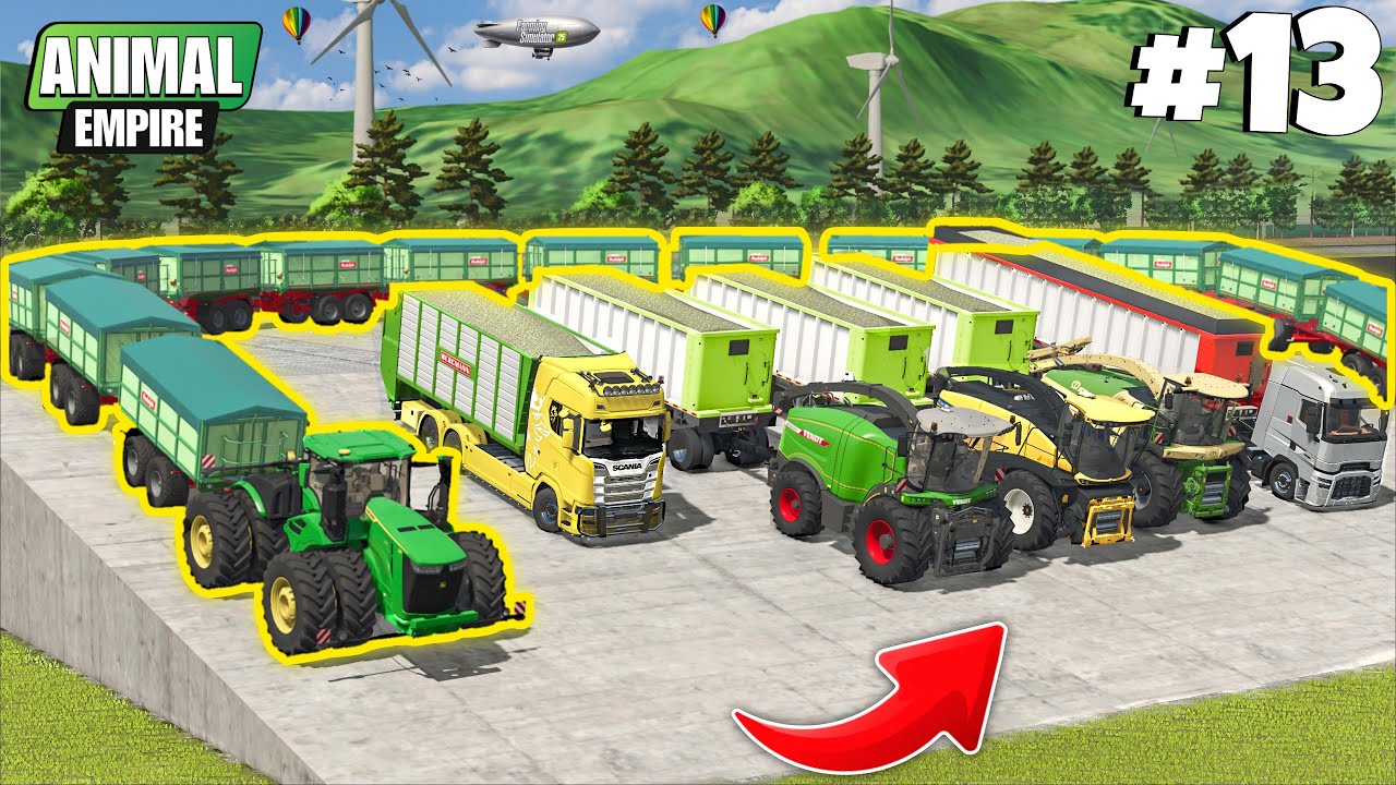 5 MILLION LITER CHAFF Filling THE BIGGEST BUNKER | ANIMAL EMPIRE | Farming Simulator 25
