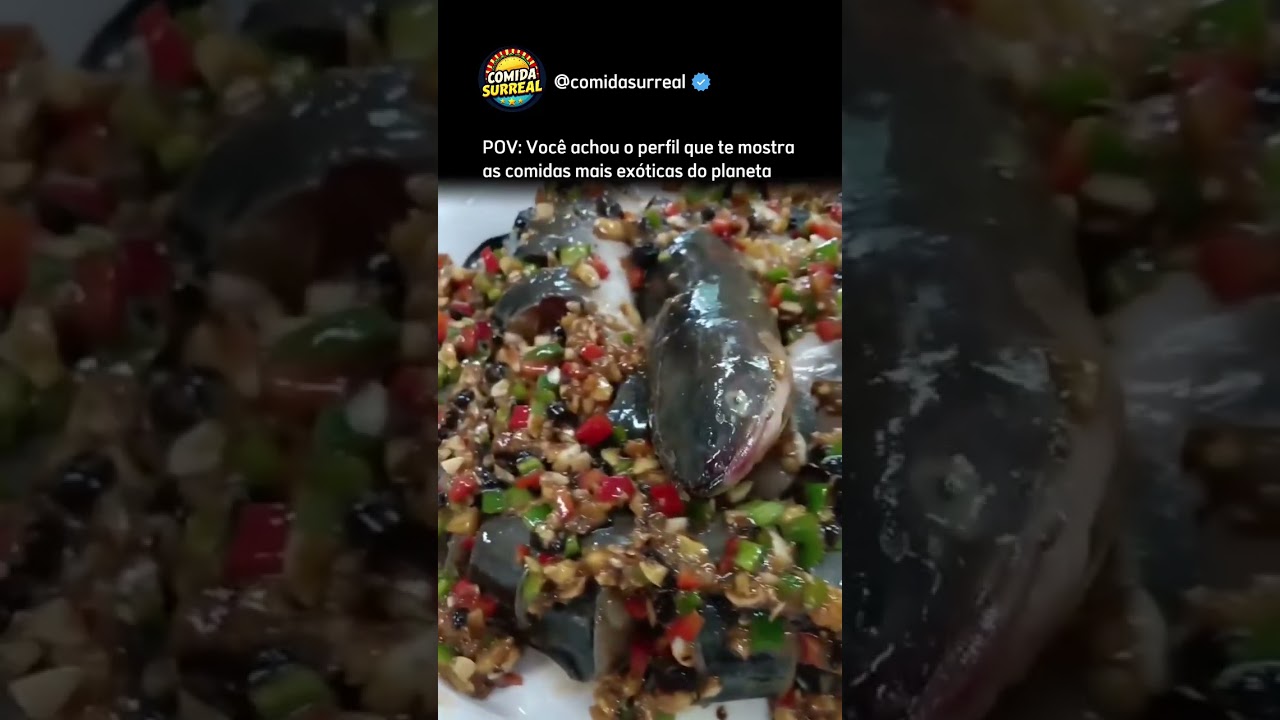 Lampreia viva no prato 🍽️