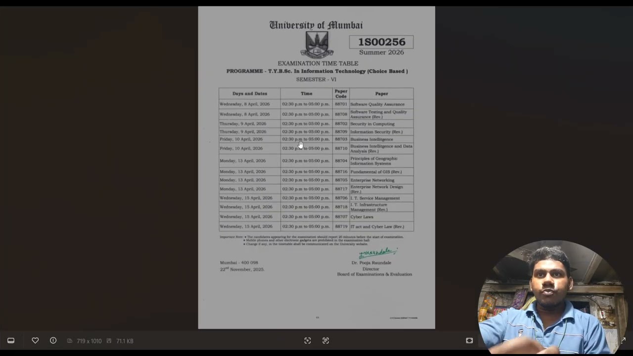 TY BSC IT SEM 6 2025 Final Examination Questions Papers #learnsomethings #tybscit #codingQP's