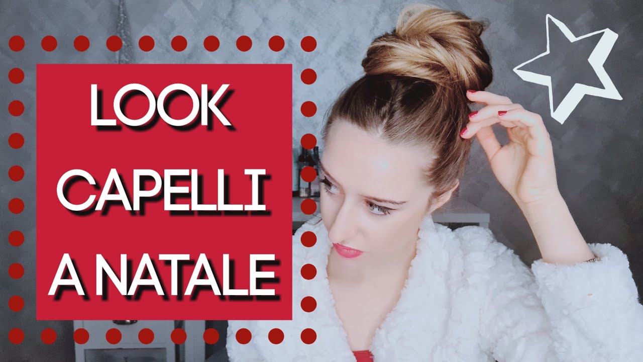 2 LOOK PER I VOSTRI CAPELLI A NATALE!! TRECCIA A CASCATA FINTA E CHIGNON !!