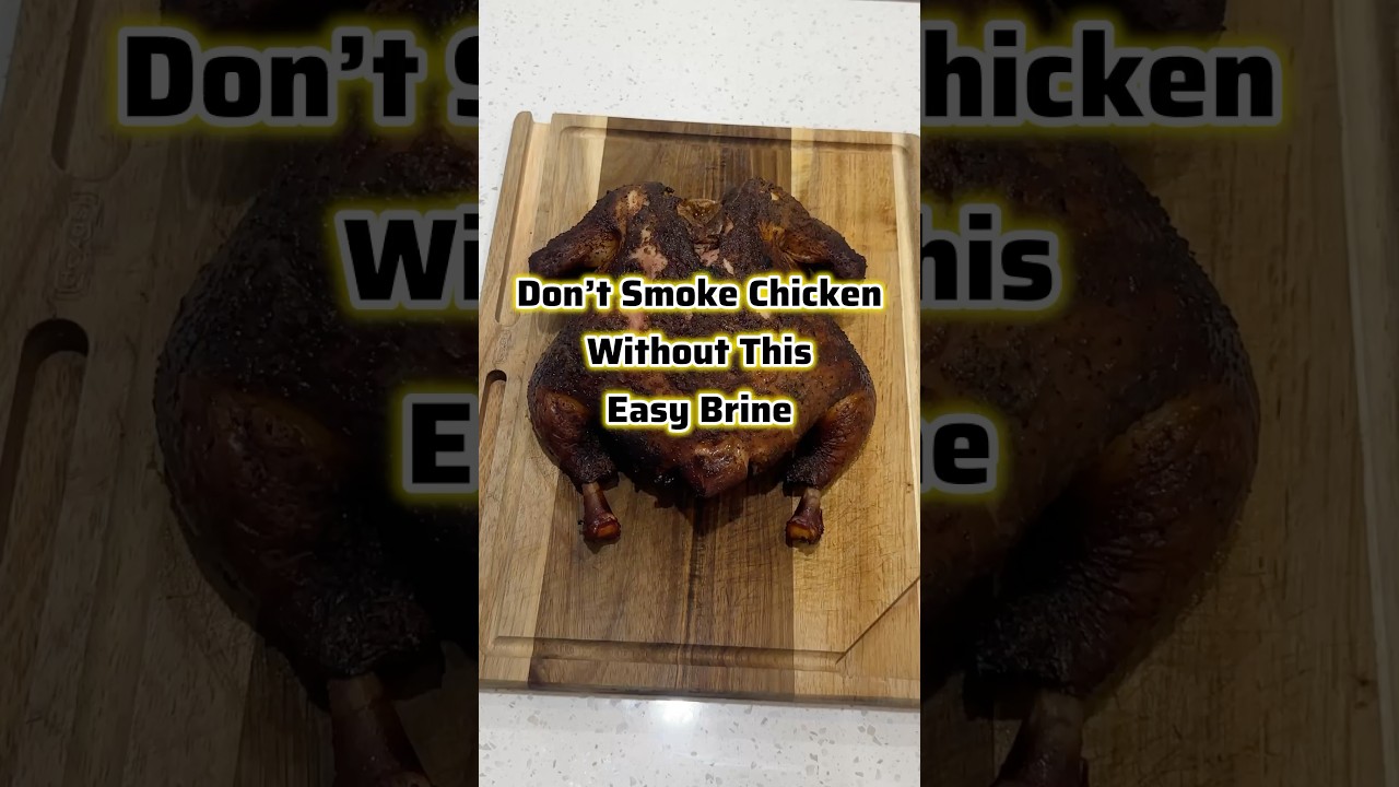 The easiest chicken brine for juicy, flavorful smoked chicken&mdash;say goodbye to dry bites forever!