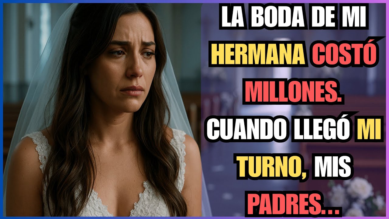 LA BODA DE MI HERMANA COSTÓ MILLONES. CUANDO LLEGÓ MI TURNO, MIS PADRES...