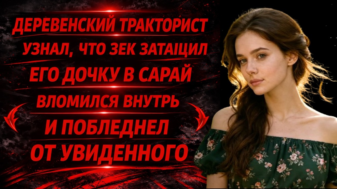 Тракторист узнал, что зек затащил его дочь в сарай. Вломился внутрь и побледнел от увиденного