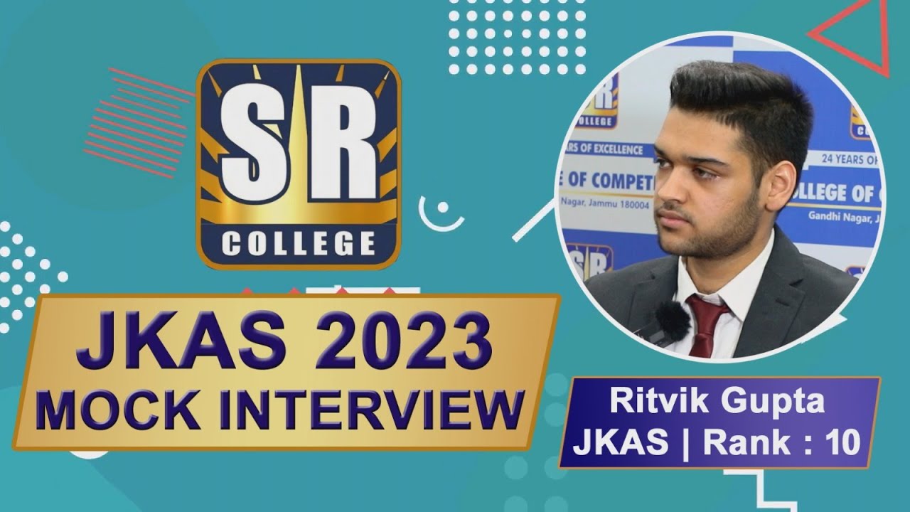 MOCK INTERVIEW WITH RITVIK GUPTA RANK-10 JKAS 2023 #upsc #jkas #mockinterview #civilservices