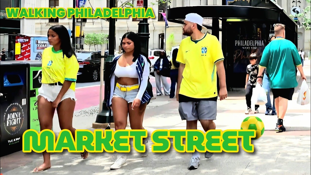 Walking MARKET STREET In PHILADELPHIA From Old City To City Hall || It's Another BRAZIL Takeover 