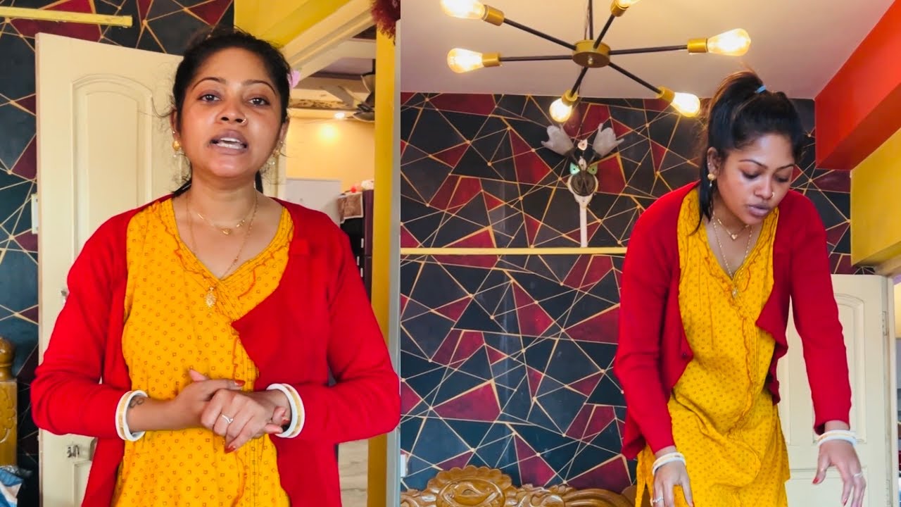 ঘুরে এসে হাসপাতালে যাওয়ার মন অবস্থা😌স্বরসতী পূজোর ঘর পরিষ্কার 🥹