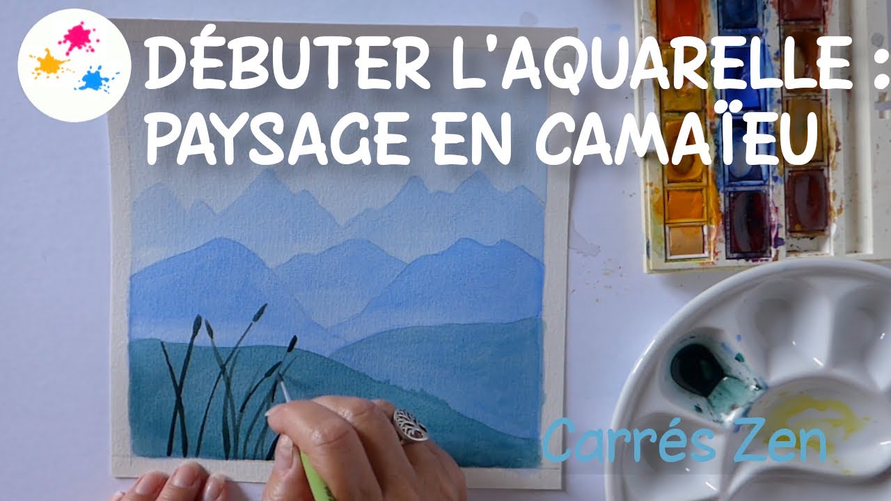 Débuter l'aquarelle : paysage en camaieu