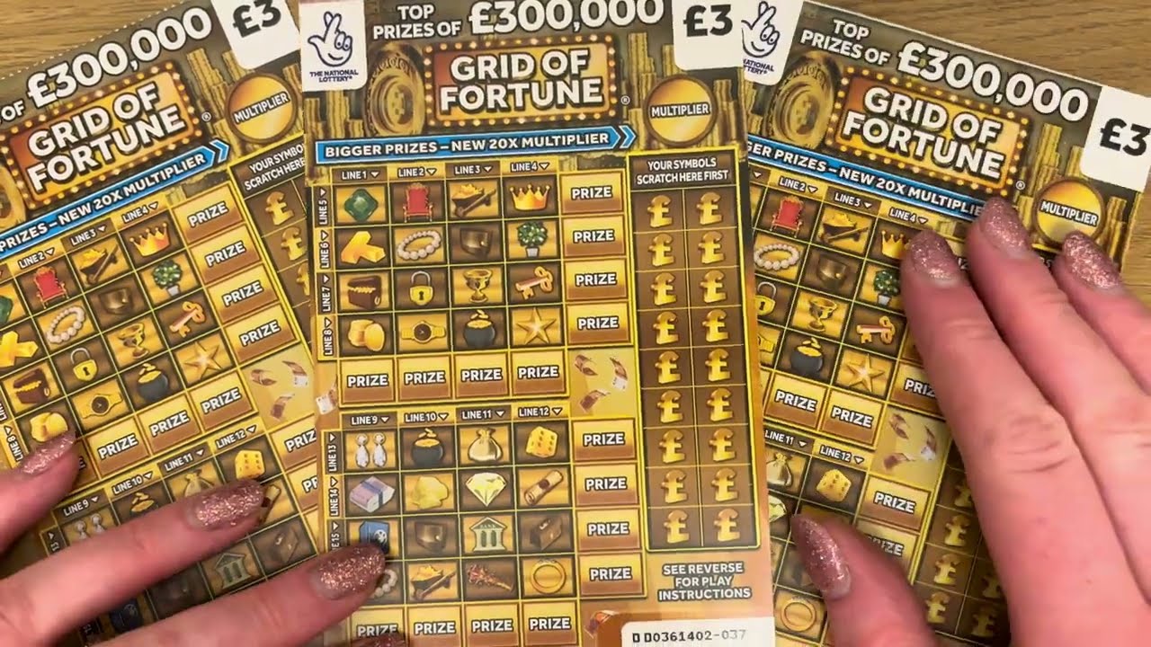 Grid Of Fortune £3 National Lottery Scratch Cards UK June 2025! 🤞🤞