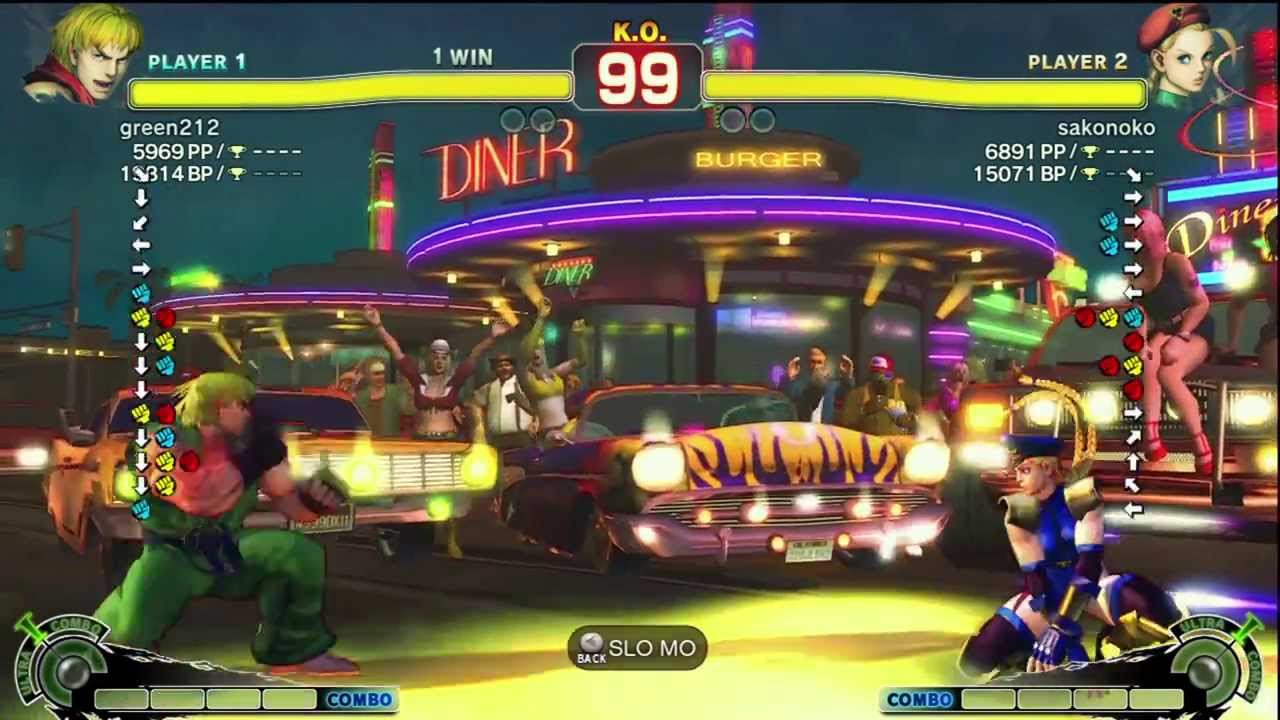Old Skool SSF4:  Momochi (Ken) vs Sako (Cammy) *720p*