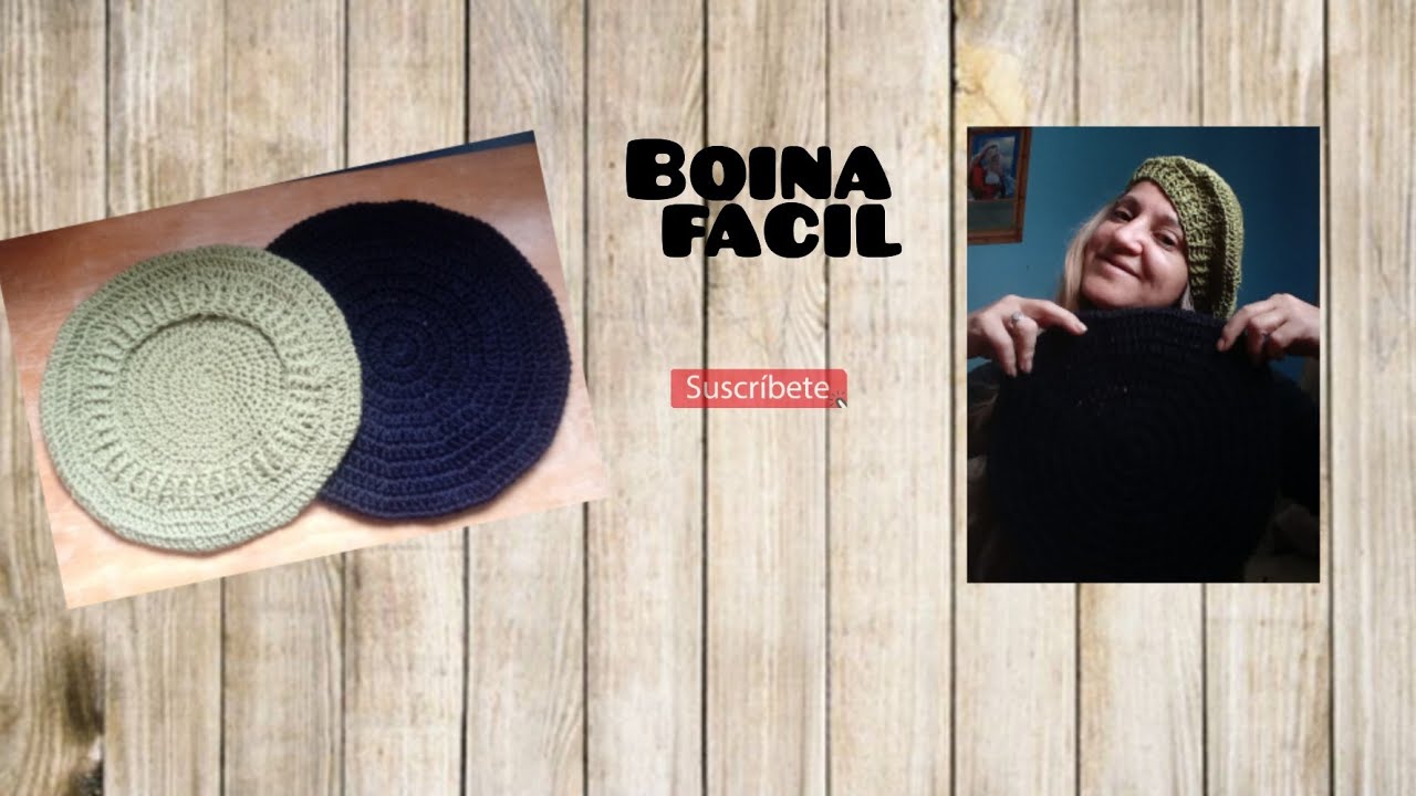 Boina clásica fácil a crochet (1/2)