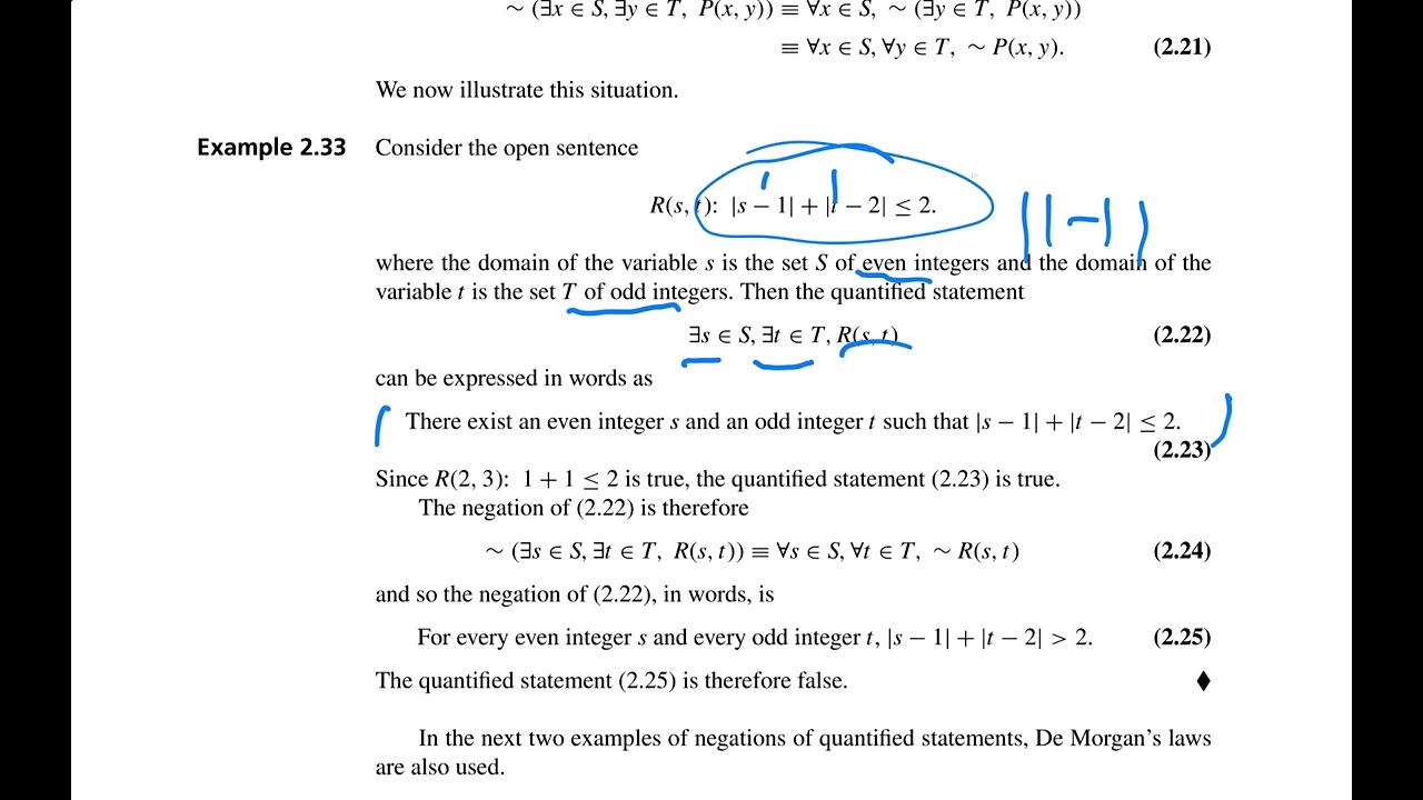 Mathematical Proofs A Transition to Advanced Mathematics 2.10 العبارات المسورة الجزء الثالث