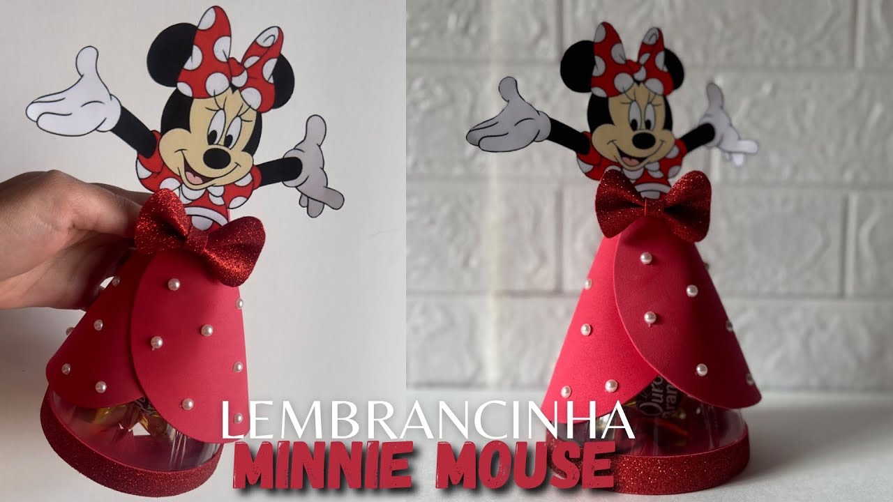 Idéia incrível da Minnie usando garrafa pet e eva!