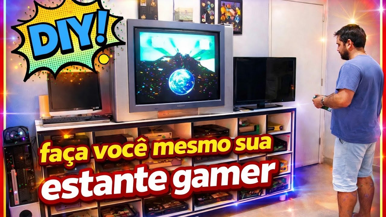 ESTANTE GAMER medidas pra VOCÊ fazer a SUA!